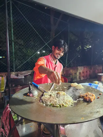 Sarnath street food vendor